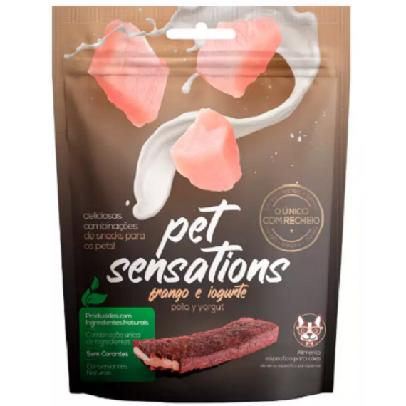 Bifinho Pet Sensations sabor Frango e Yogurte  para Cães da Petitos - 300g