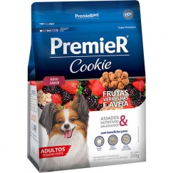 Biscoito Premier Cookie Super Premium Frutas Vermelhas e Aveia para Cães Adultos de Pequeno Porte