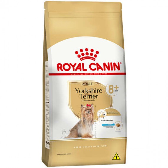 Ração Seca para Cães Yorkshire Adultos 8+ da Royal Canin - 2,5 Kg