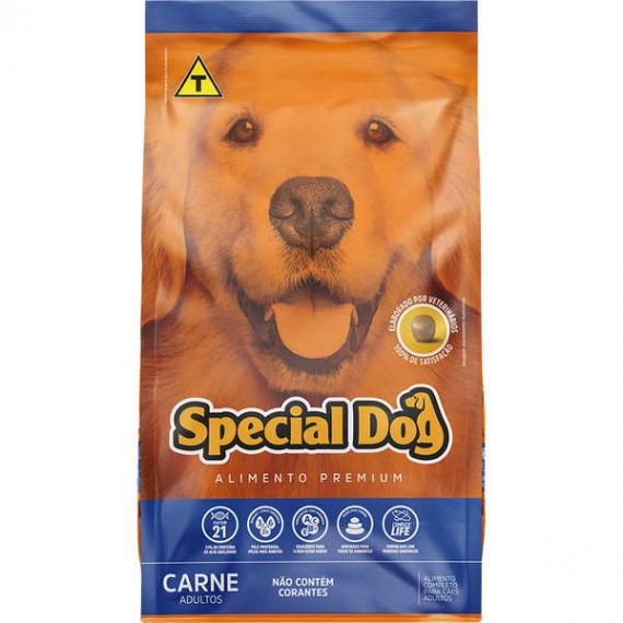 Ração Special Dog Premium Cães Adultos Sabor Carne - 15 Kg