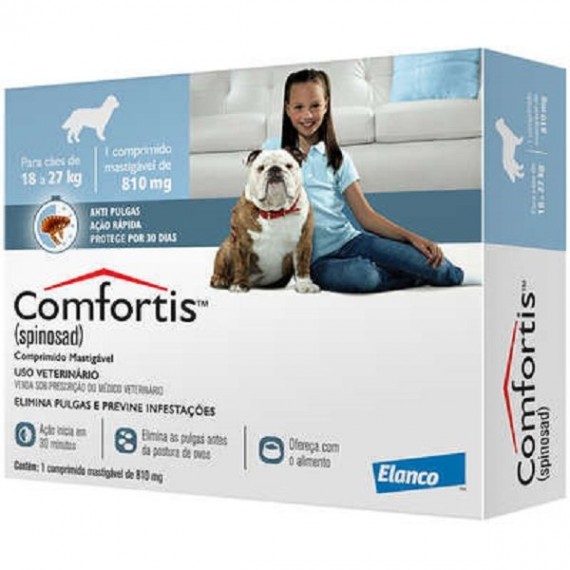 Antipulgas Comfortis para Cães de 18 a 27 Kg da Elanco 