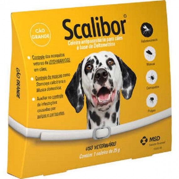 Coleira Antiparasitária Scalibor da MSD para Cães Grande