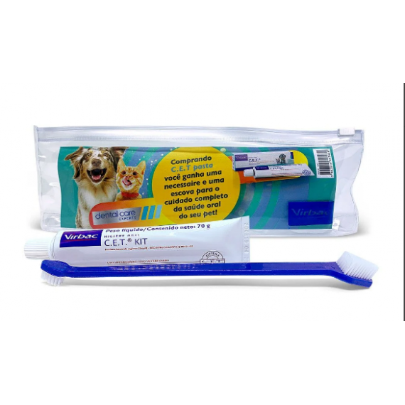 Kit de Higiene Oral da Virbac CET para Cães e Gatos