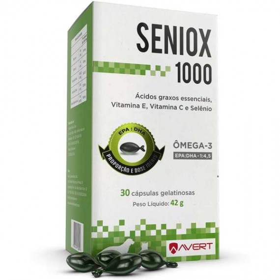 Suplemento Seniox 1000 da Avert  - 30 cápsulas