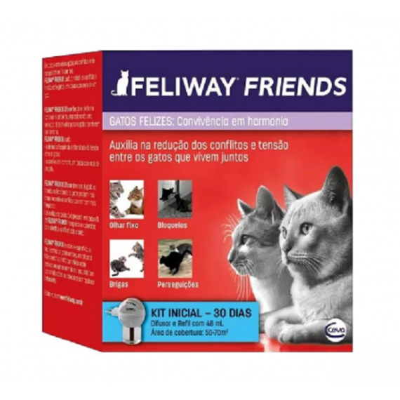 Feliway Friends com Difusor + Refil de 48 ml da Ceva