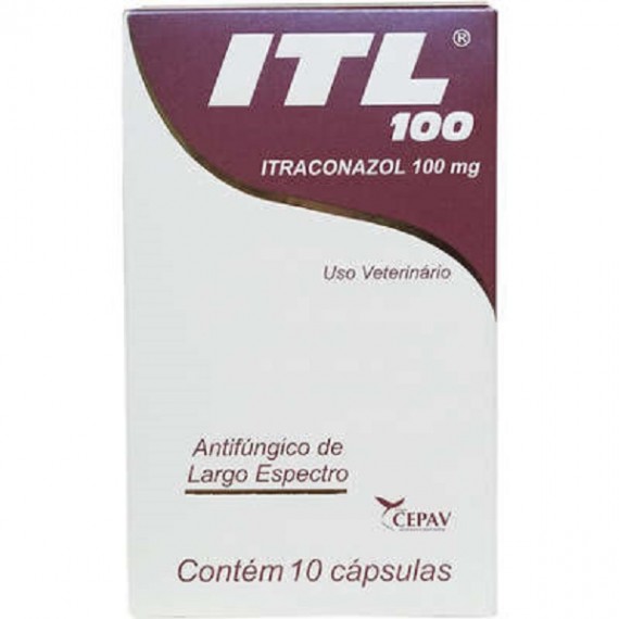 Antifúngico ITL 100 Itraconazol da Cepav - 10 cápsulas