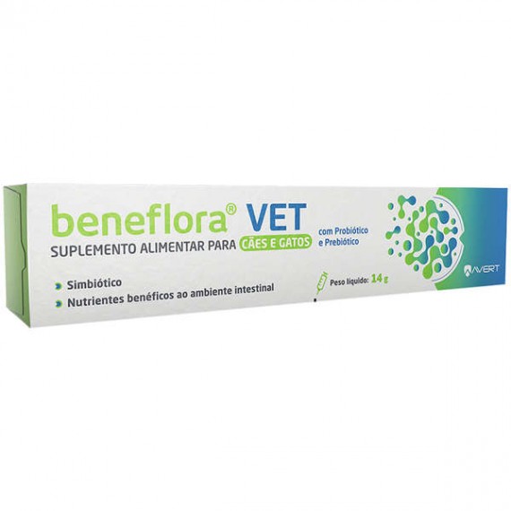 Suplemento Alimentar Beneflora VET da Avert  para Cães e Gatos