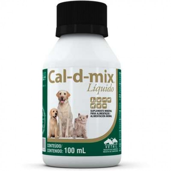 Suplemento Cal-d-mix Líquido da Vetnil - 100 ml