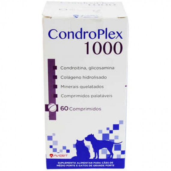 Suplemento Alimentar CondroPlex 1000 da Avert - 60 comprimidos