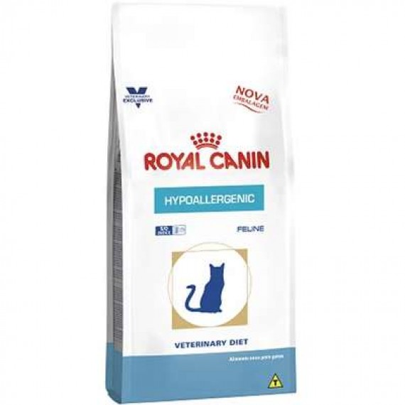 Ração Seca Veterinary Diet Hypoallergenic Feline da Royal Canin para Gatos com Alergia Alimentar - 1,5 kg