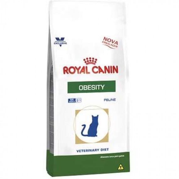 Ração Seca Veterinary Diet Obesity Feline da Royal Canin para Gatos Obesos - 1,5 Kg
