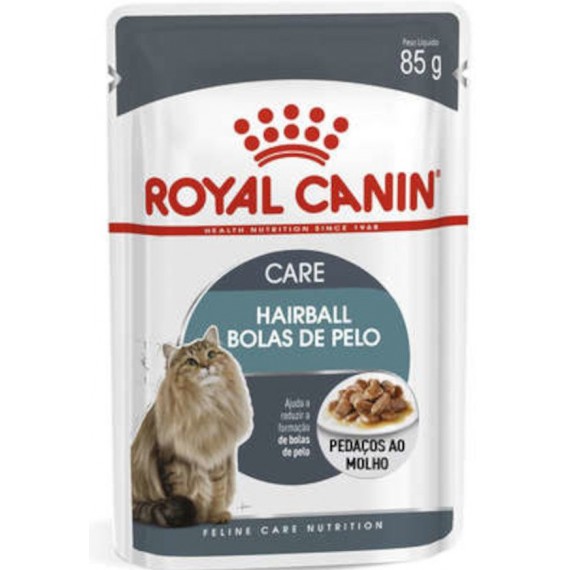 Ração Umida Royal Canin Sachê Feline Hairball Care Eliminação de Pelos Ingeridos para Gatos