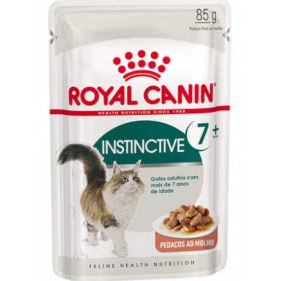 Ração Umida Royal Canin Sachê Feline Health Nutrition Instinctive +7 para Gatos Adultos