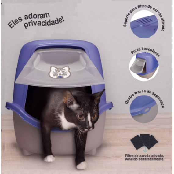 Banheiro/Sanitário WC Cat Box da Plaspet para Gatos
