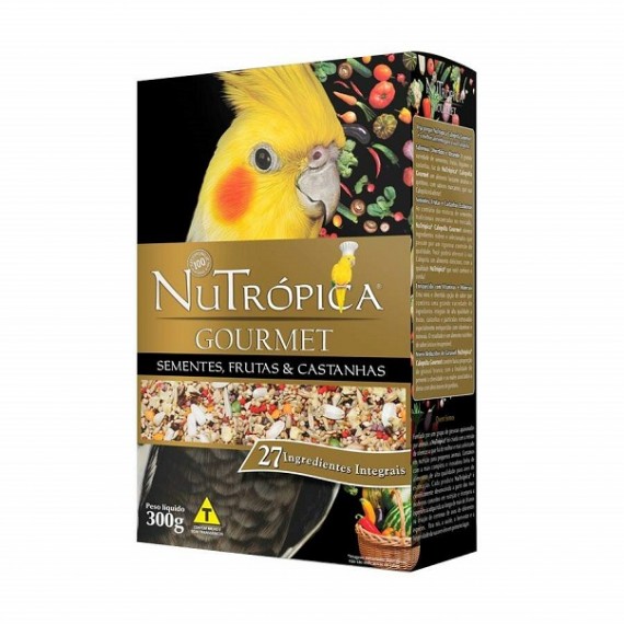 Alimentação Nutrópica Gourmet para Calopsitas - 300 g